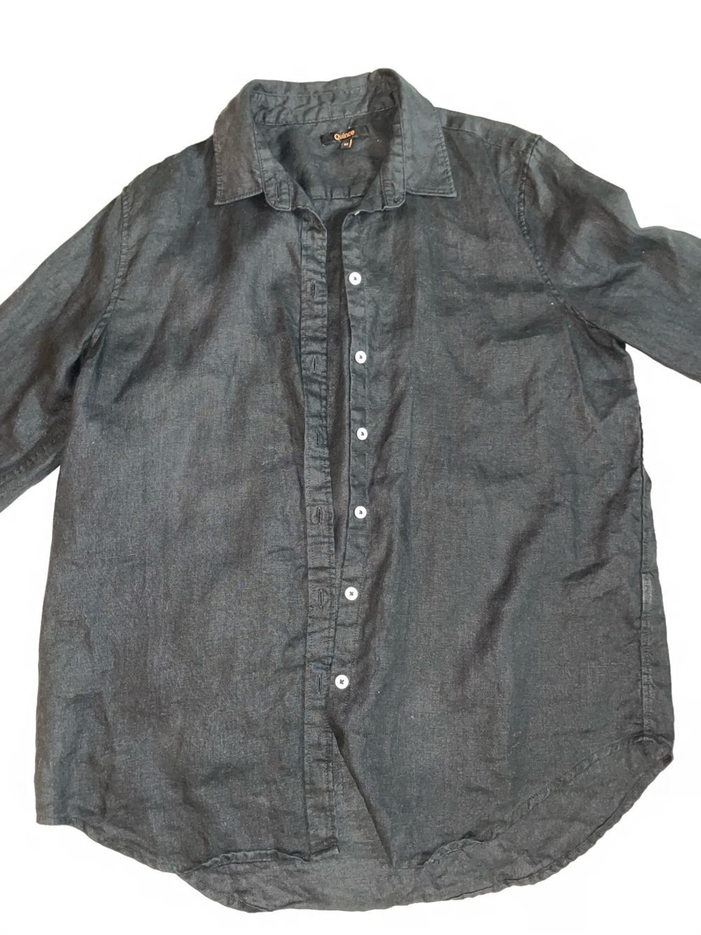 Quince 100% European Linen Long Sleeve Button Up